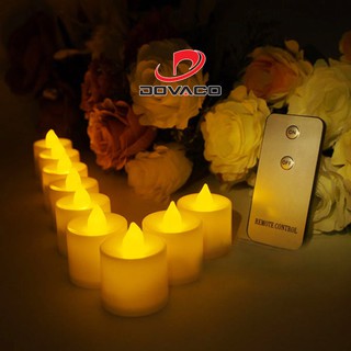 Nến điện tử điều khiển từ xa cao 3cm x d 4cm