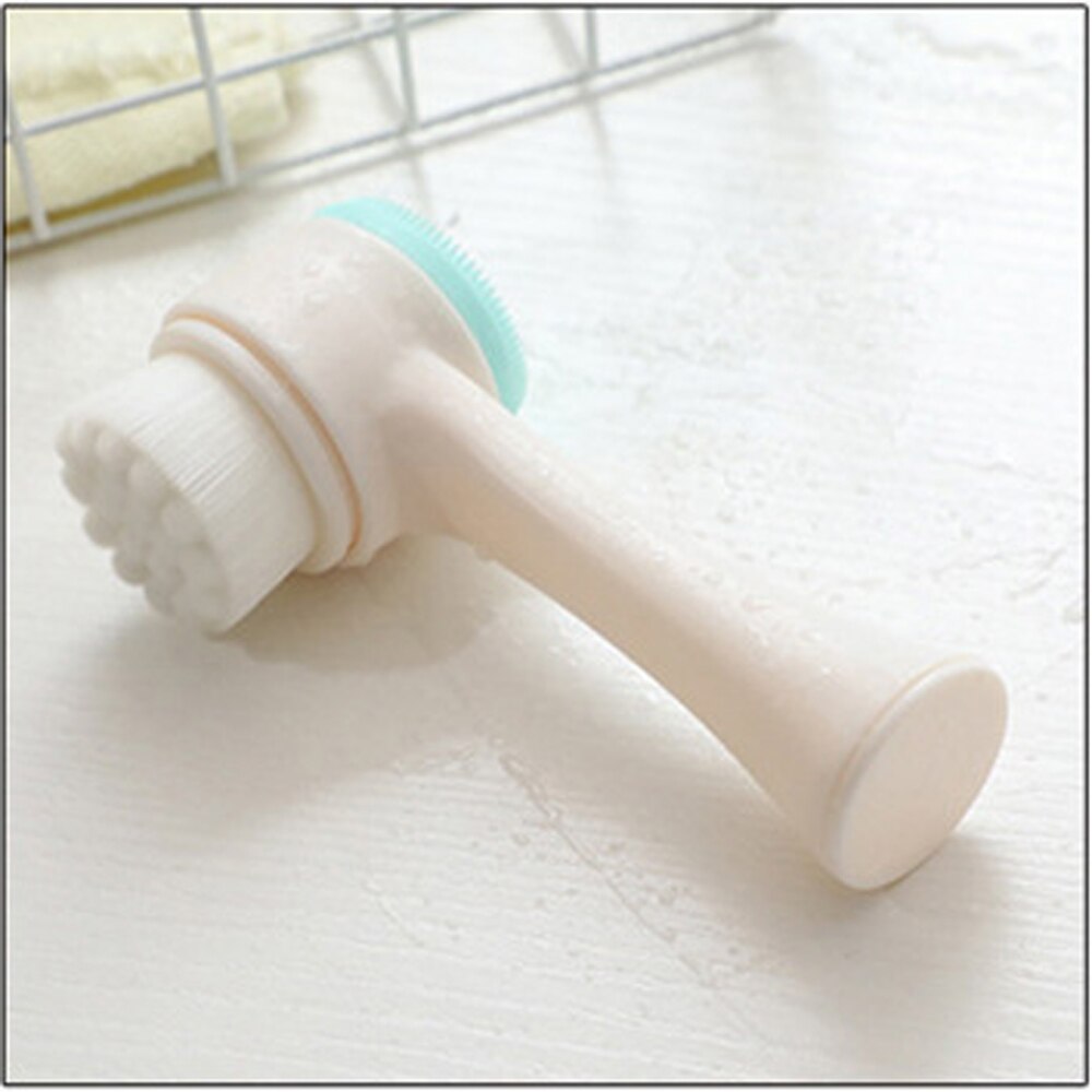 [Hàng mới về] Bàn Chải Massage Hai Mặt Làm Sạch Sâu Cho Da Mặt Bằng Silicon