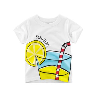 Áo thun bé trai EROKIDS áo thun cho bé họa tiết nước chanh chất cotton hàng xuất Âu Mỹ