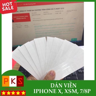 Dán viền iphone x/xs, xs max trong suốt chống xước viền máy