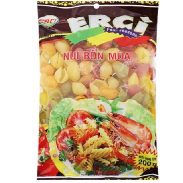 Nui sò lớn rau củ Bốn Mùa Erci gói 200g