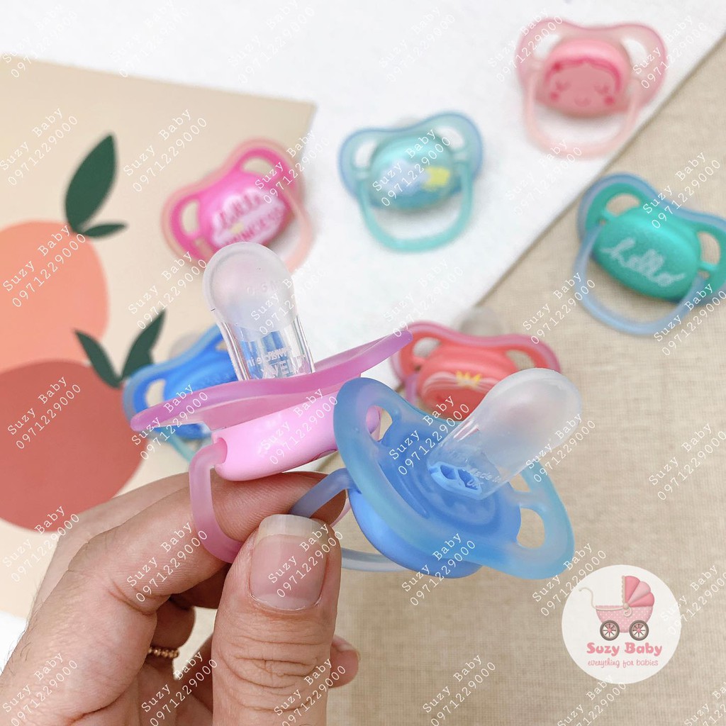 Ti giả Avent Ultra Air chỉnh nha đầu dẹt chính hãng