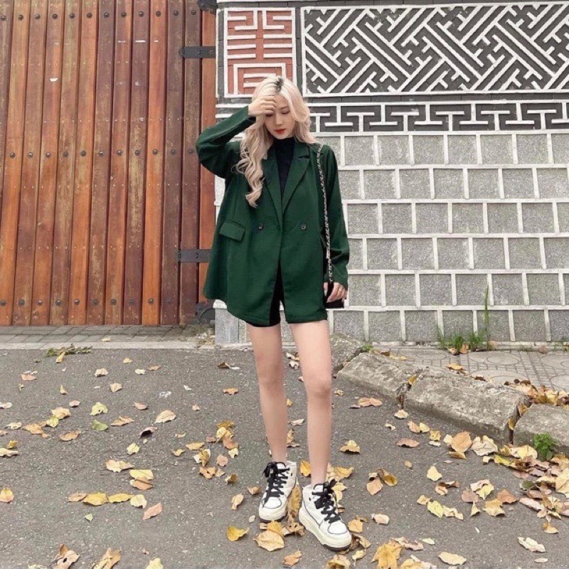 Áo Khoác Blazer Nữ 2 Lớp Tay Dài Cổ Bẻ HIMI FASHION mã H26 | BigBuy360 - bigbuy360.vn