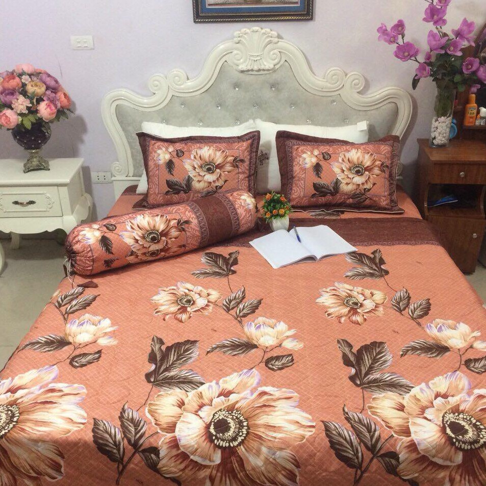 Bộ trần hè 5 món poly cotton. (Mua 2 bộ, tặng 1 chai nước hoa)