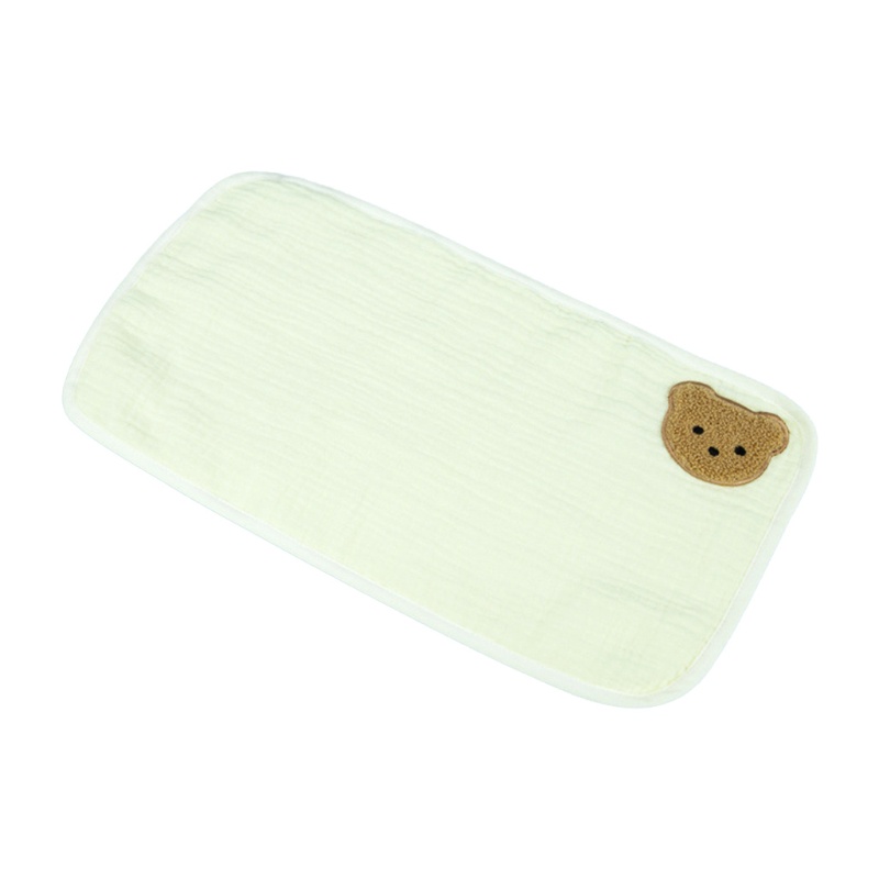 Haha Khăn Tay Cotton Mềm Mại Thấm Hút Tốt Chống Bắn Nước In Họa Tiết Gấu Dễ Thương Cho Bé