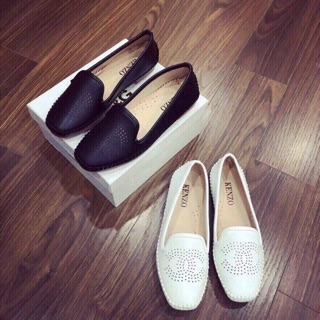Giày slip on da lì mềm