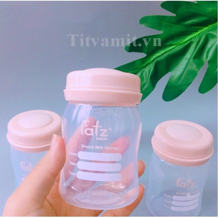 Set 3 Bình Trữ Sữa Fatz Baby Cổ Rộng 150ml, Bình Trữ Sữa Mẹ Cho Bé