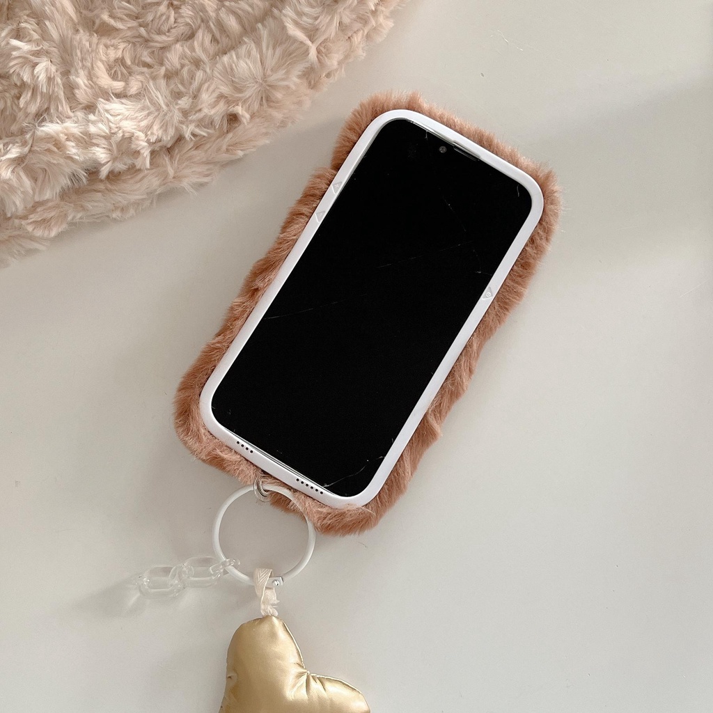 DOWNY Ốp Điện Thoại Tpu Mềm Phủ Lông Chống Sốc Bảo Vệ Camera Cho iPhone 14 13 12 11 Pro Max Plus