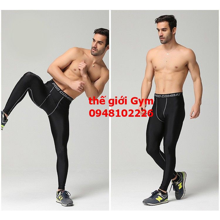 (Video) Quần legging nam xịn PRO COMBAT hot hit (size M-XXXL)