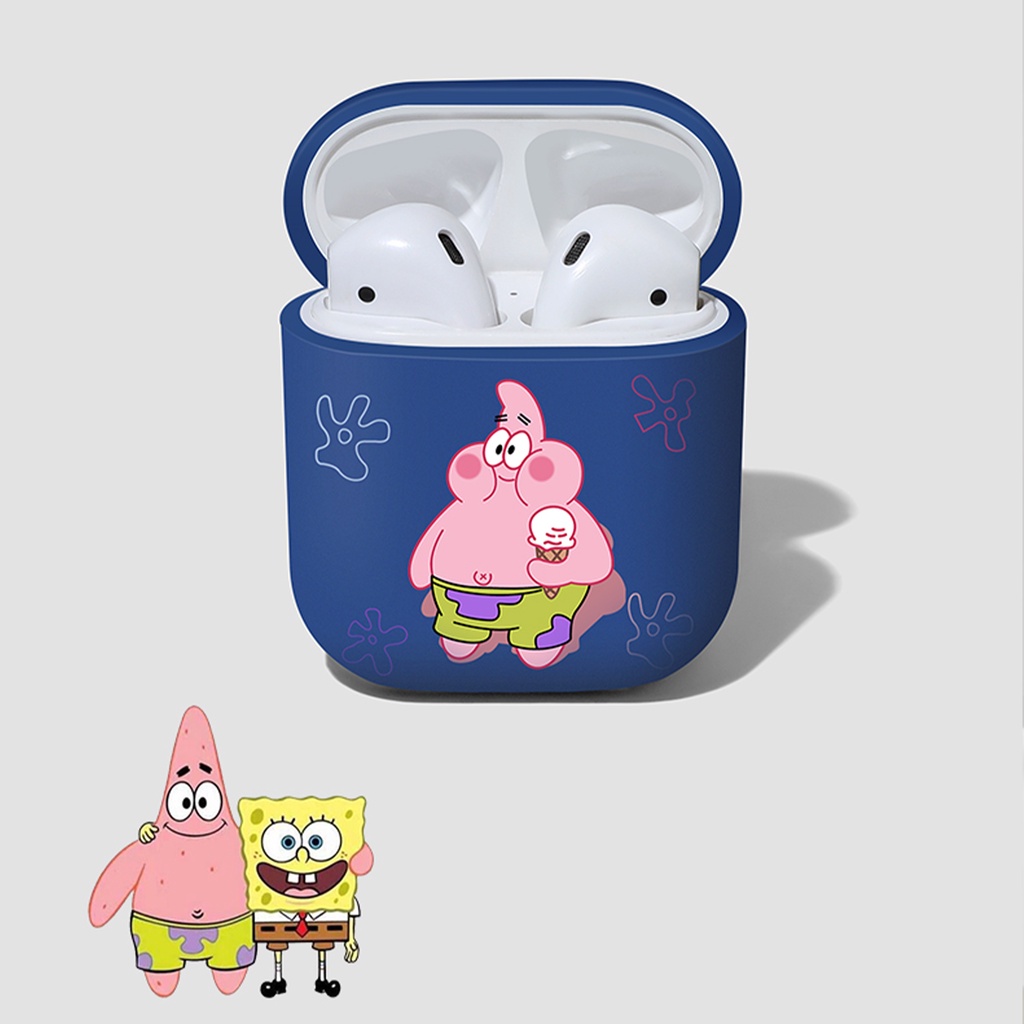 Vỏ Bảo Vệ Hộp Sạc Tai Nghe compatible AirPods Pro compatible AirPods3 3rd Generation Hình Spongebob SquarePants Bằng TPU