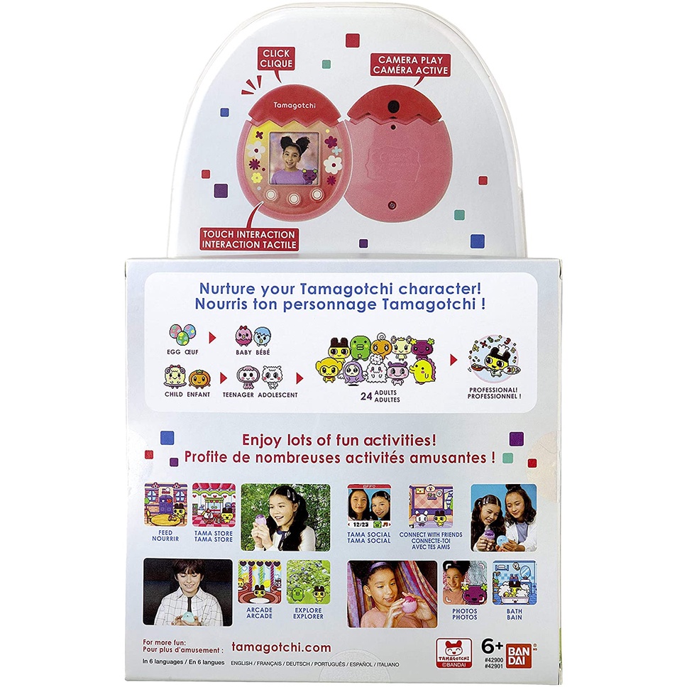 Máy nuôi thú ảo Tamagotchi PIX Party , Floral , ON Bandai
