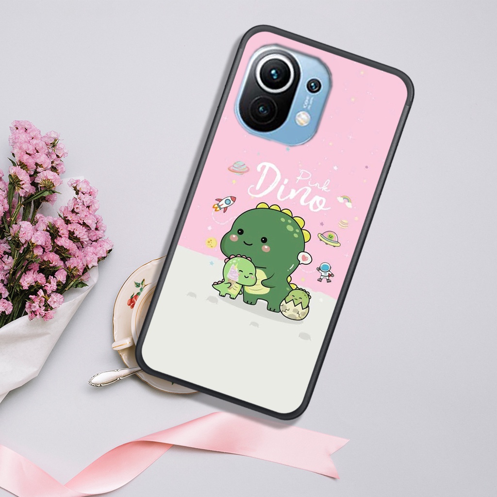 [HOT]ỐP XIAOMI MI 11 - MI 11T - MI 11 LITE, IN HÌNH KHỦNG LONG CHIBI SIÊU DỄ THƯƠNG.