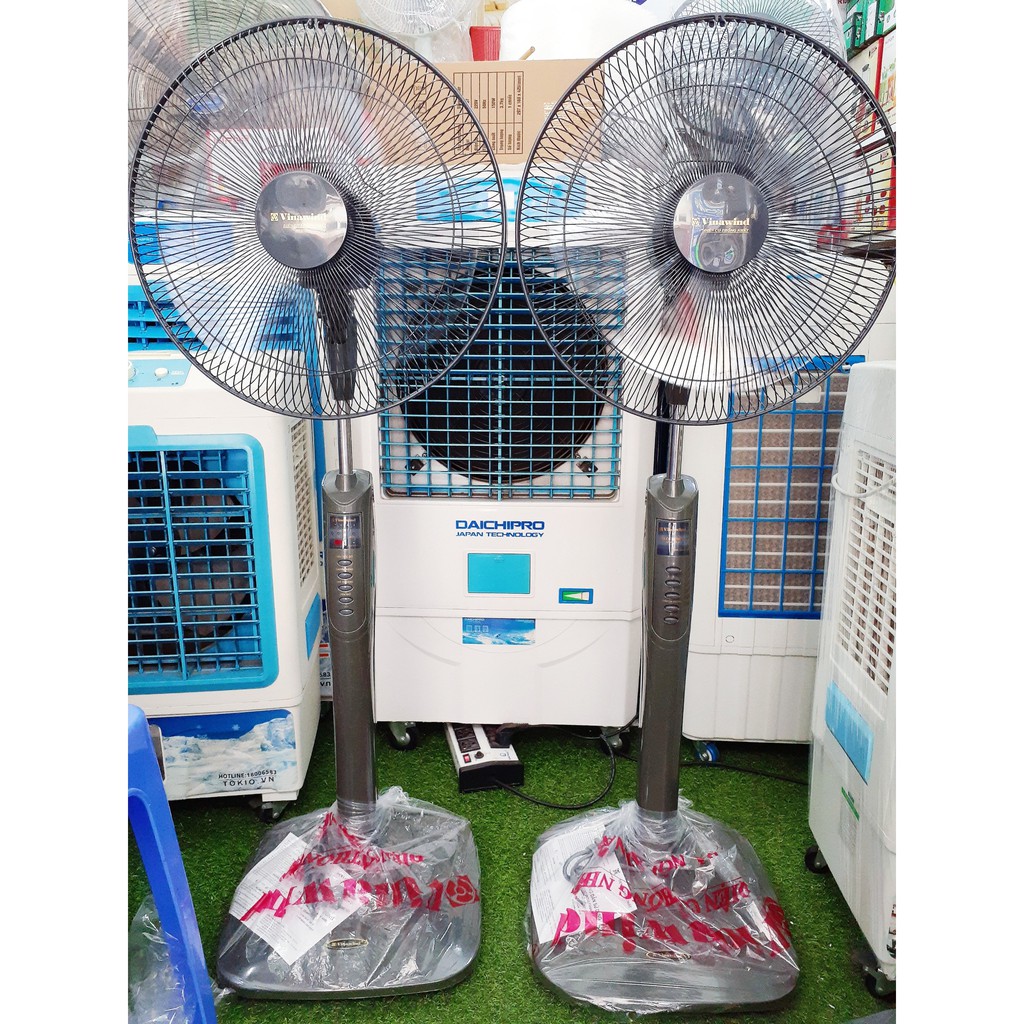 Quạt cây Vinawind QĐ400X-MS (khiển xa) và QĐ400-MS (nút bấm cơ), sải cánh 400mm, Điện cơ Thống Nhất | BigBuy360 - bigbuy360.vn