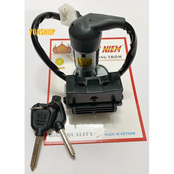 Bộ Ổ Khoá Xe Airblade 2013 Chìa 8 Cạnh Chống Trộm Hàng Cao Cấp Chính Hãng VƯƠNG NIỆM