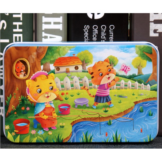 Puzzle ghép hình 2 CHÚ MÈO 60 pcs hình đẹp, sắc nét