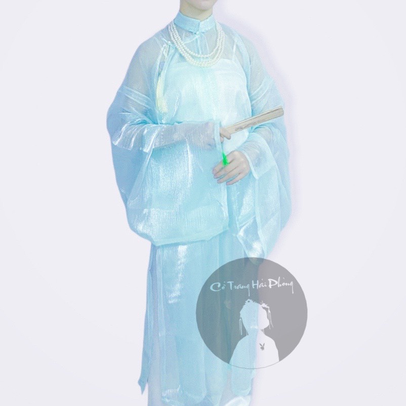 ÁO TẤC NGŨ THÂN VIỆT PHỤC MÀU XANH BẠC HÀ - KIM XUYẾN CỔ PHỤC VIỆT NAM THỜI NGUYỄN - VIỆT PHỤC CỔ TRANG VIỆT NAM | BigBuy360 - bigbuy360.vn