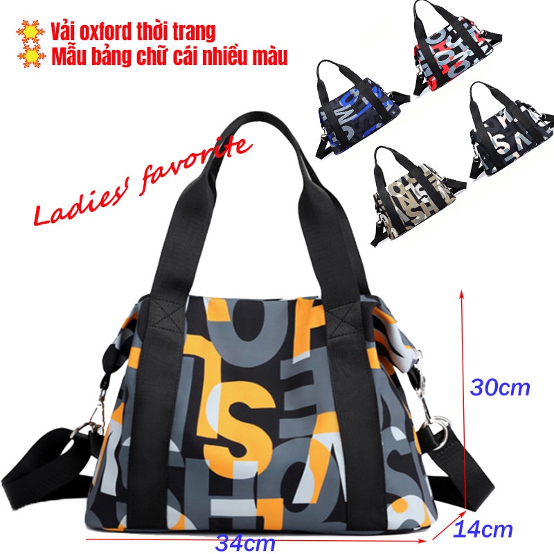 Túi Đeo Chéo Vai Bằng Vải Oxford Nylon Sức Chứa Lớn Phong Cách Hàn Quốc Cho Nữ