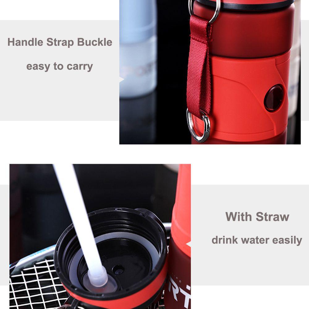 Bình Nước 600ML Kèm Ống Hút Di Động Tiện Dụng Mang Theo Du Lịch Cho Bé Ốp