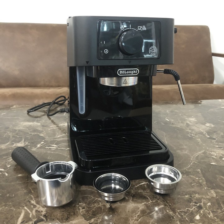 Máy pha cà phê cao cấp Espresso thương hiệu Delonghi EC235.BK Công suất 1100W - HÀNG NHẬP KHẨU (Bảo hành 12 tháng)