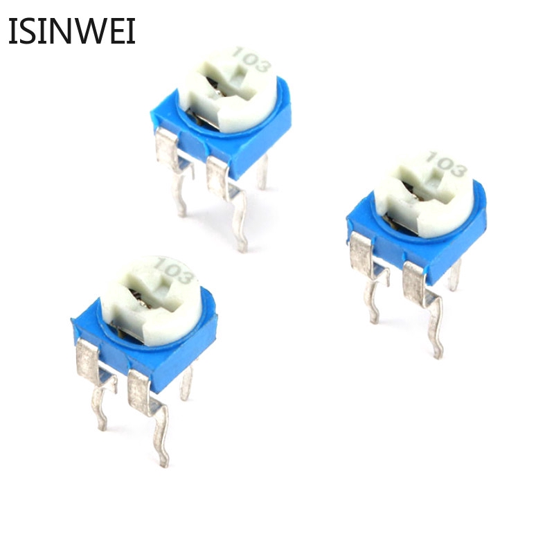 Set 20 chiết áp RM065 trắng xanh 103 10K ohm hữu dụng