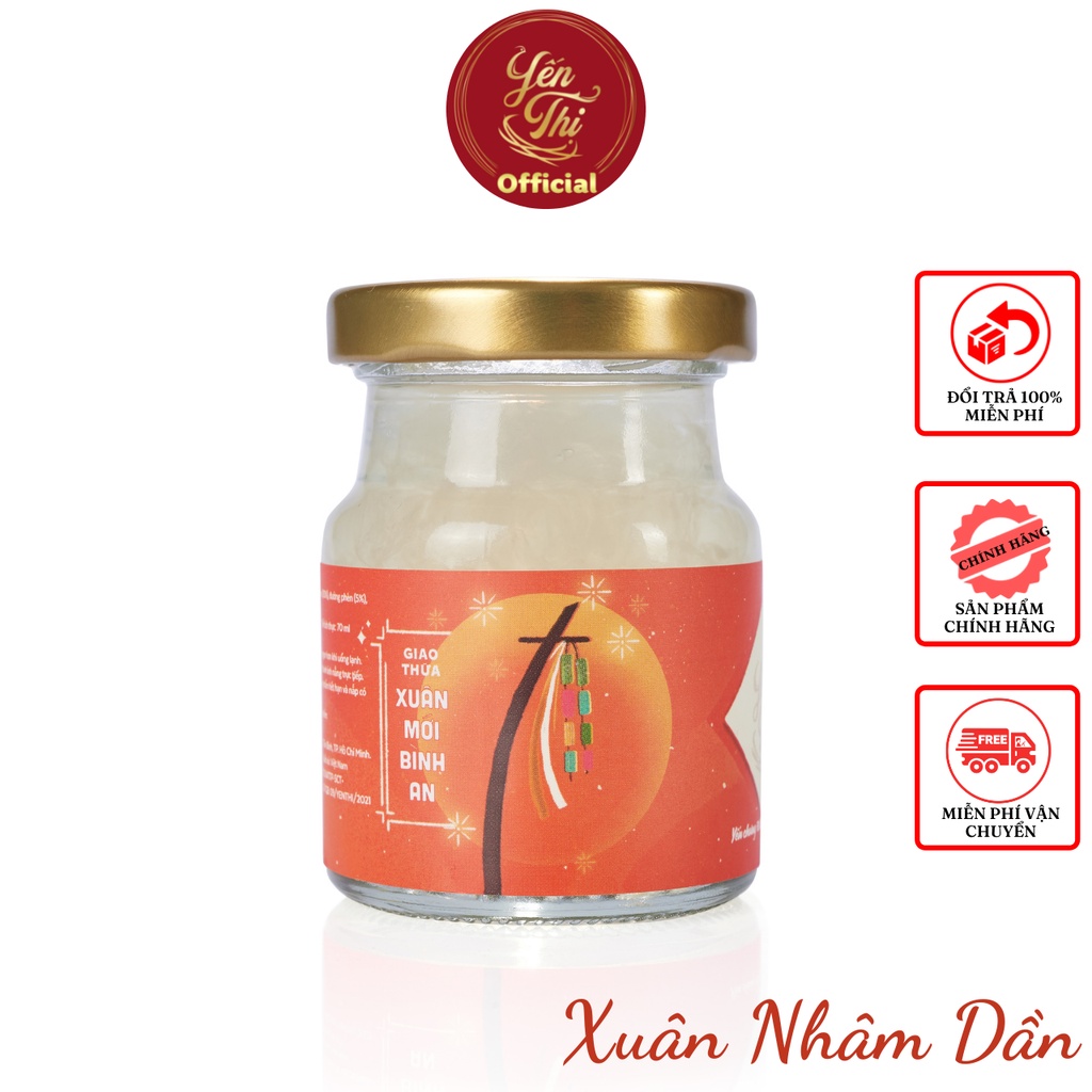 [Mã BMBAU50 giảm 50K đơn 150K] Yến Sào Khánh Hoà - Yến Thị - Chưng Đường Phèn - Hũ 70ml