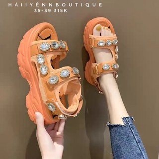 Sandal đính đá ORDER ( kèm video + ảnh thật )