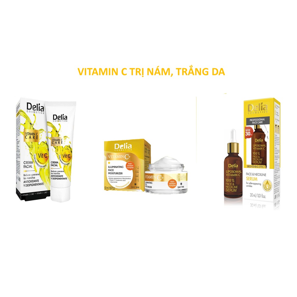 Kem dưỡng trắng da DELIA - Kem chống lão hóa  cho da Vitamin C ban ngày | BigBuy360 - bigbuy360.vn