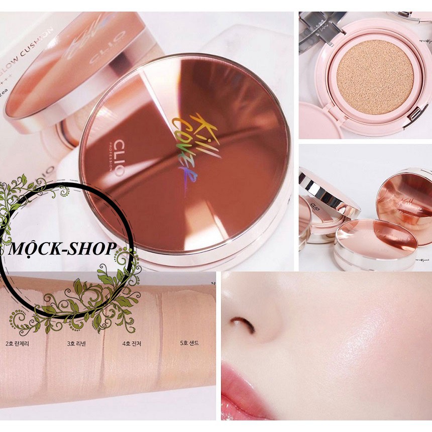 (SunShop) [PHẤN +LÕI] Phấn nước Clio Kill Cover kèm lõi phụ