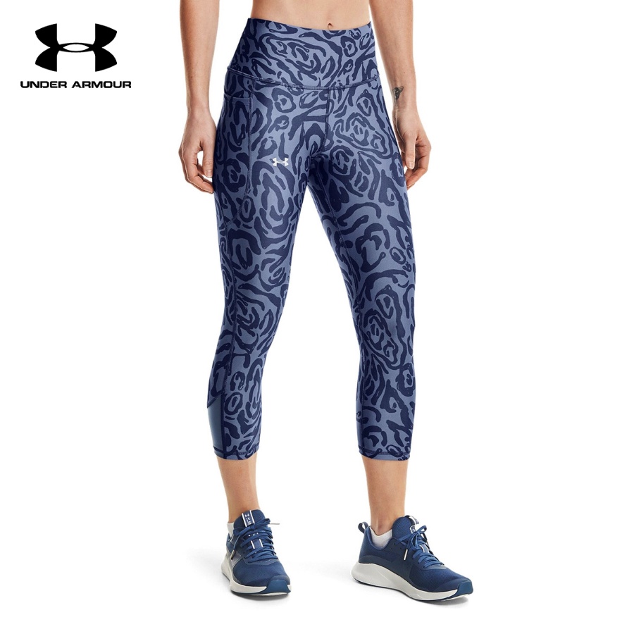 Quần legging thể thao nữ Under Armour Baselayer UaHG Amr Tonal PRT Capri NS - 1365342-470