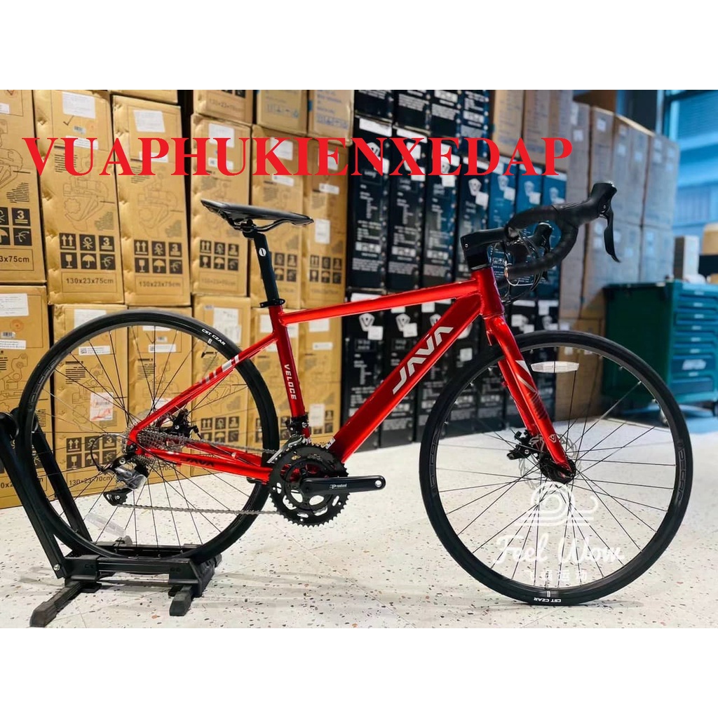 Xe đạp đua Java Veloce-Thương hiệu Ý Khung hợp kim nhôm 2x9 18 Tốc độ