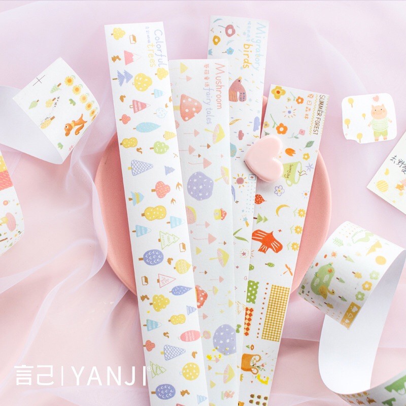 Tấm hình dán siêu dài khu rừng xanh