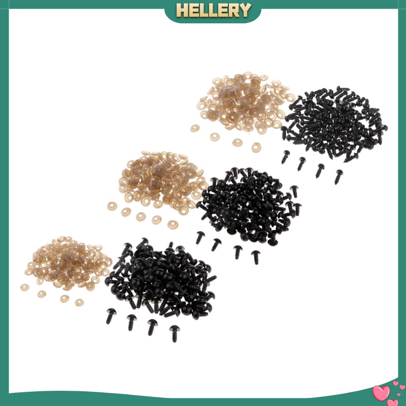 Set 100 Con Mắt Nhựa 7mm Cho Gấu Bông / Búp Bê DIY