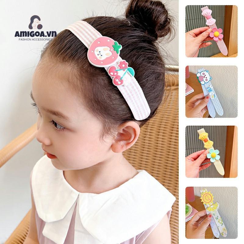 ✨✨Bờm băng đô cài tóc dán hoạt hình phong cách Hàn siêu cute cho bé