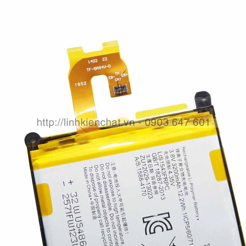 Pin Sony Z2 D6502 D6503 3200mAh - Hàng nhập Khẩu