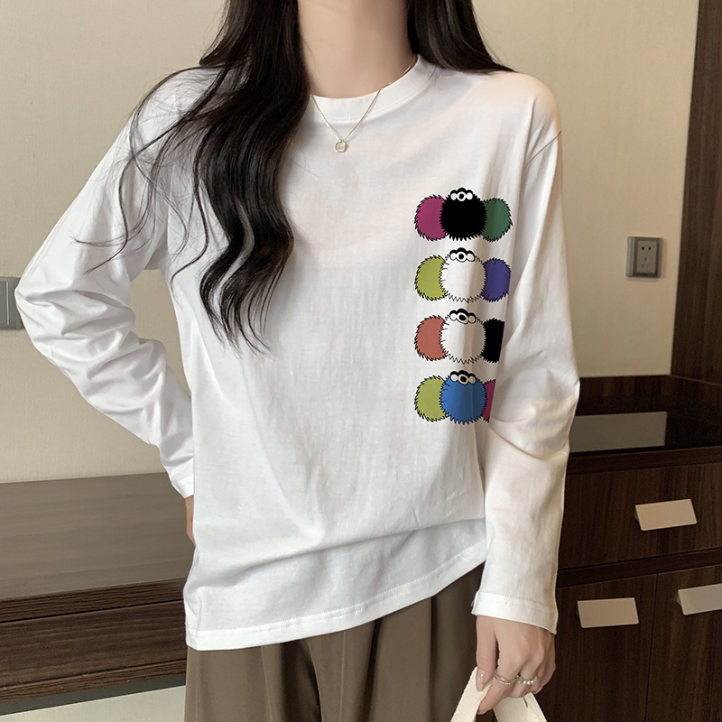 NRVP Áo Thun Nữ Dài Tay Thời Trang Hàn Quốc 2023