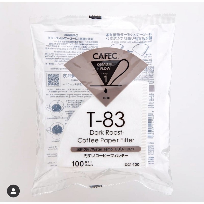 Giấy lọc cà phê CAFEC gói 100 tờ (T92/T90/T83/ABACA)