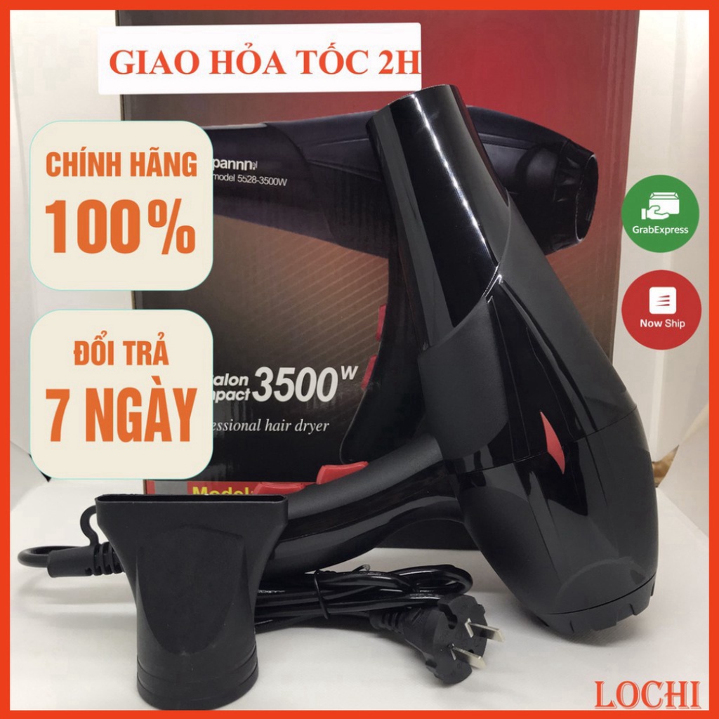 Máy sấy tóc , ánh sáng xanh 2 chiều nóng lạnh hiện đại công suất lớn 3500W tiện lợi