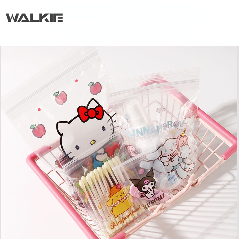 Túi Zip Đựng Thực Phẩm Bằng Nhựa Poly Hình Cinnamoroll Anime Kawaii Sanriomyelody