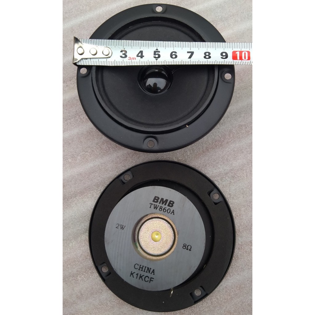 2 CỦ TREBLE BMB 2 TỪ CHINA TRÒN 10CM + 2 TỤ 2,2MF 250V