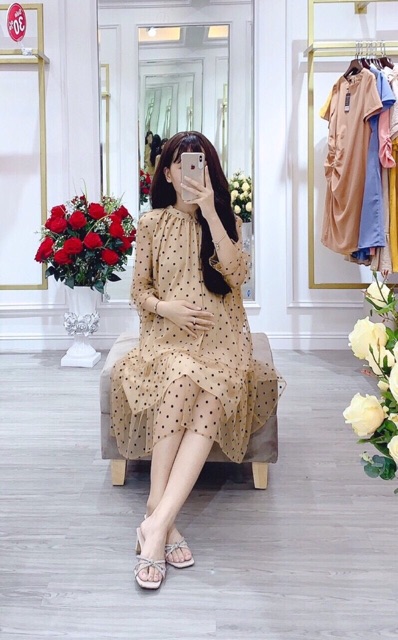 Váy bầu quảng châu nhẹ nhàng