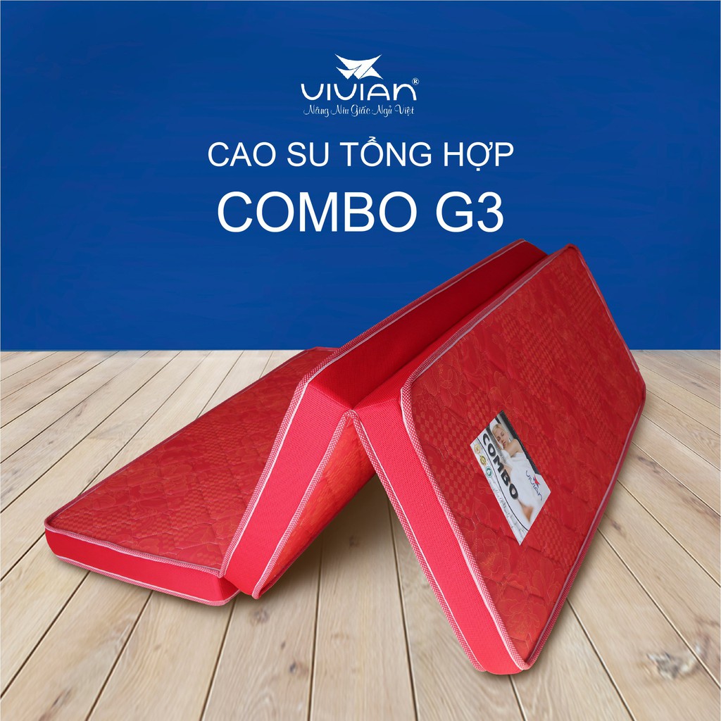NỆM CAO SU TỔNG HỢP COMBO VIVIAN ( GẤP 3 )