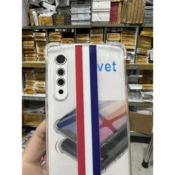 Ốp lưng LG Vevet dẻo trong chống sốc có in sọc màu lưng thời trang