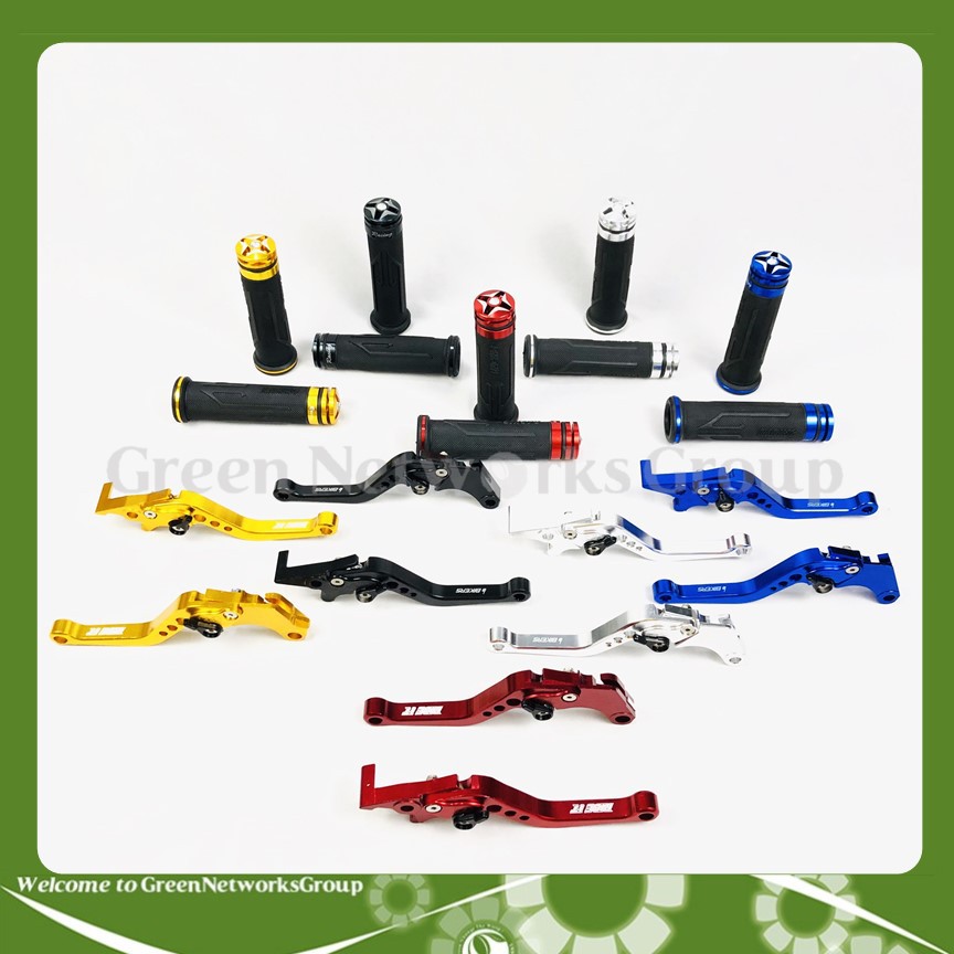 Bộ tay thắng tay côn 6 số kèm bao tay xe máy gù pha lê cho xe Winner 150 Greennetworks