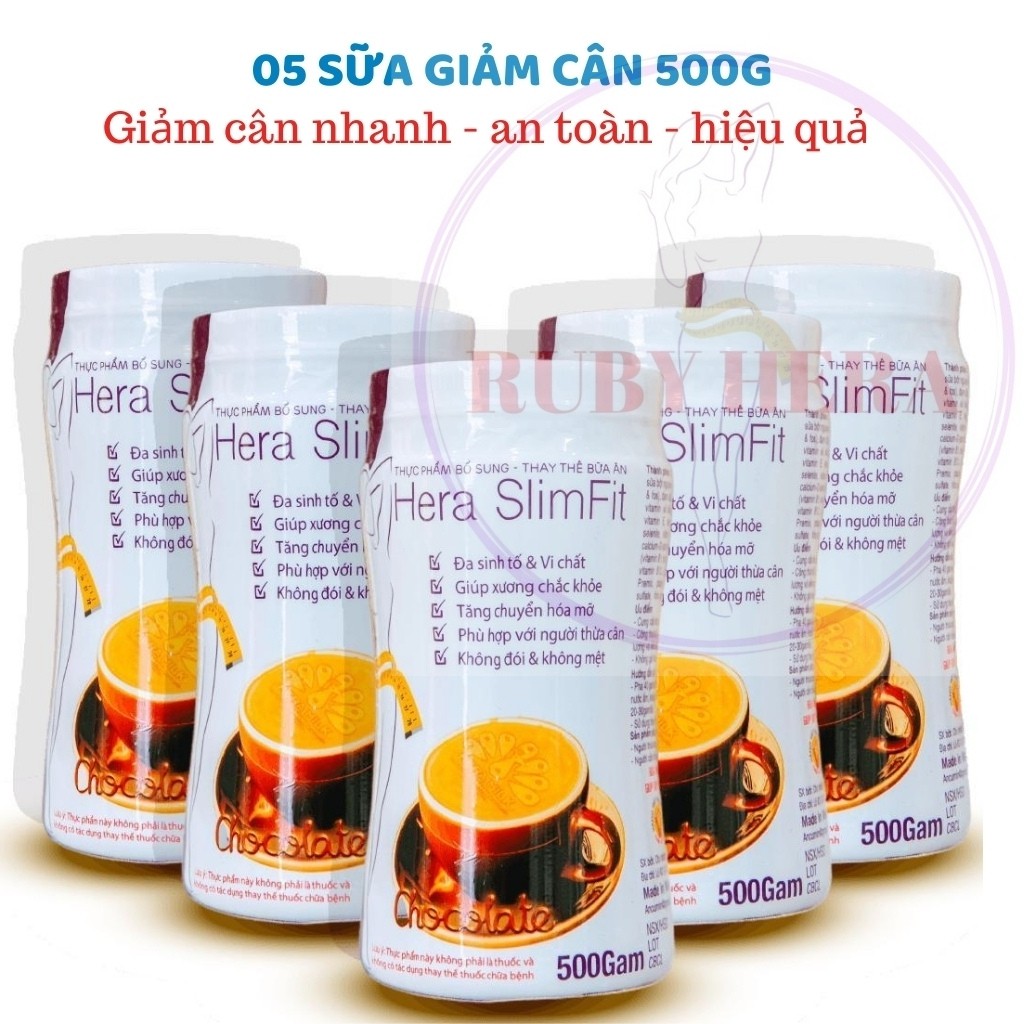 Sữa Giảm Cân HERA SLIMFIT S08 Giảm Eo Siêu Tốc - Giảm Cân An Toàn – Giảm Cân Nhanh (05 Hộp 500GRAM)
