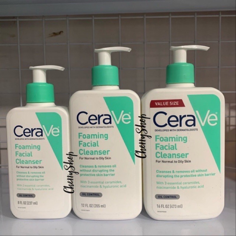 [Hàng USA] Sửa Rửa Mặt Dành Cho Da Dầu CeraVe Foaming Facial Cleanser Oil Control | BigBuy360 - bigbuy360.vn
