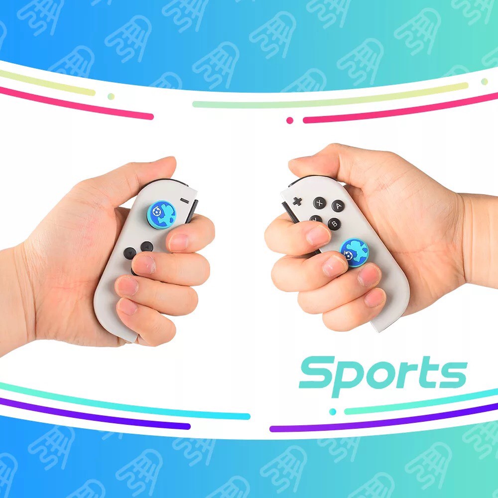 Set 4 Núm Bọc Analog Cho Tay Cầm Nintendo Switch Oled / v2 / Switch Lite Phiên Bản Sports