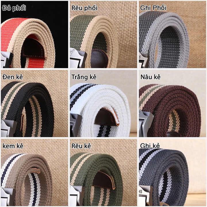 Mặt khóa hợp kim riêng và dây lưng vải riêng