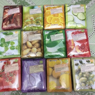 |12 Loại||Mặt nạ dưỡng da| Mặt Nạ 3D FoodAHolic Tinh chất Tự Nhiên (12 tinh chất)