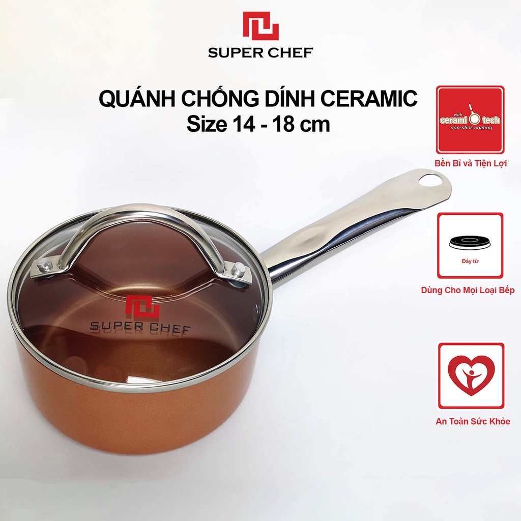 [Mã BMBAU50 giảm 7% đơn 99K] Nồi Nấu Cháo Cho Bé Super Chef Công Nghệ Ceramic Cao Cấp, Bền Bỉ