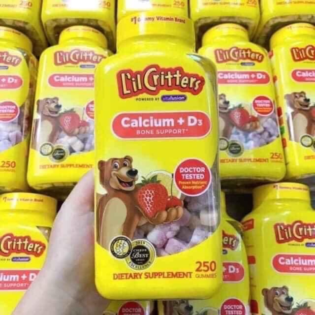 Kẹo dẻo gấu  L’il Critters Calcium Gummy Bears